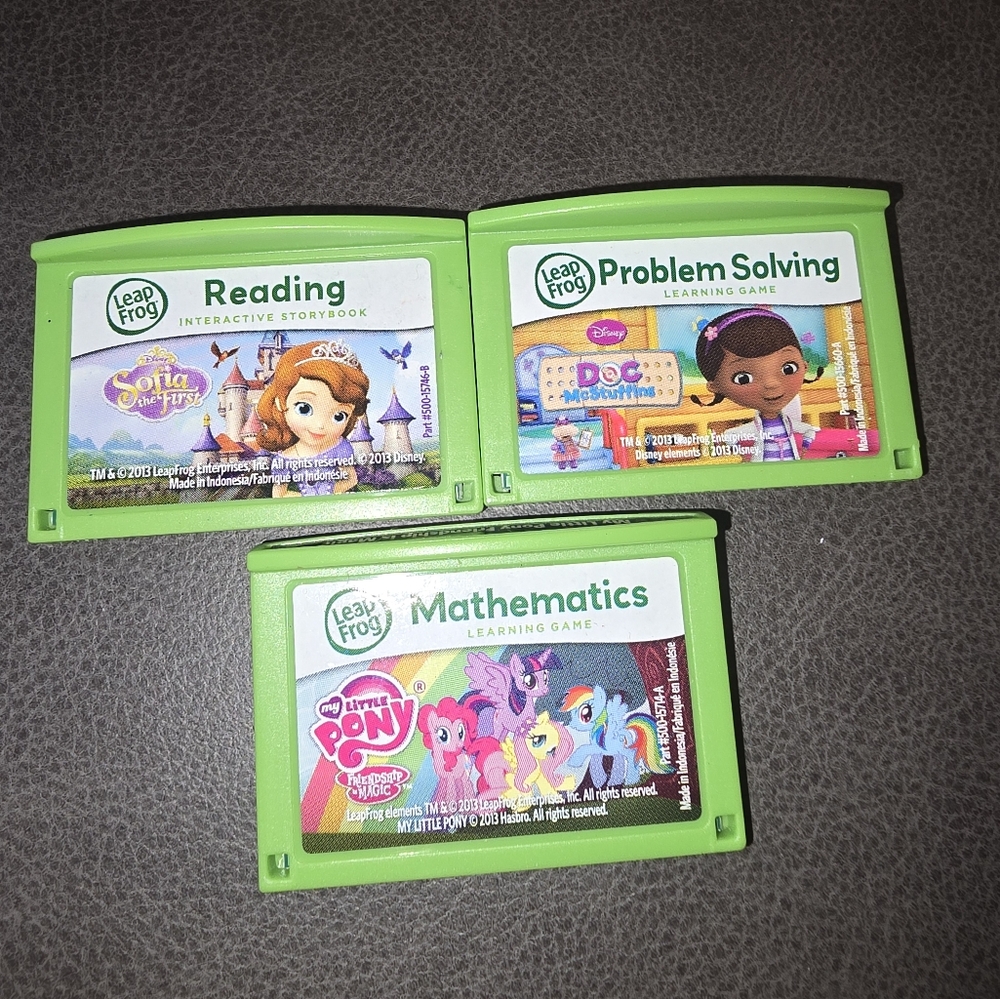 3 Leap Frog Cartridges